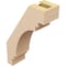 Ekena Millwork 3-inch W x 8-inch D x 12-inch H Pescadero Rough Cedar Woodgrain TimberThane Knee Brace, Primed BRCUR03X08X12PECRCPR - alternate 3